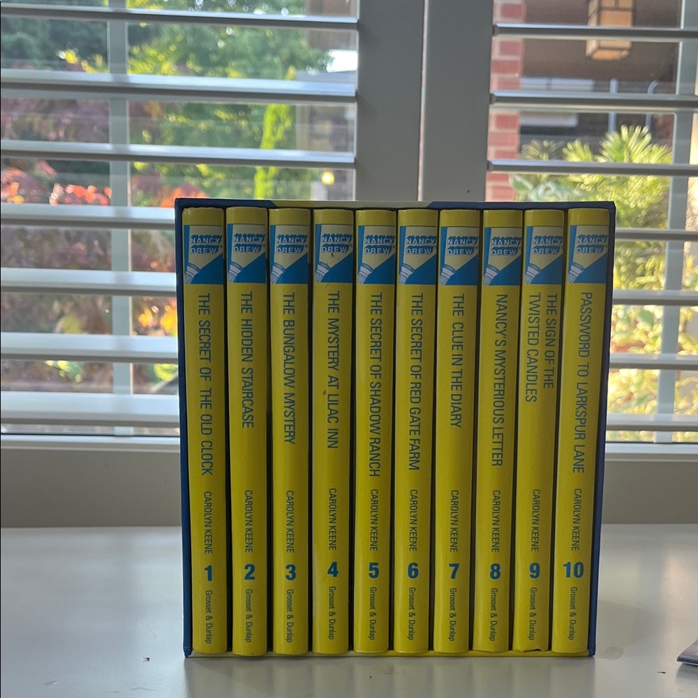 Nancy Drew Mystery Stories Book Set - Yellow and Blue